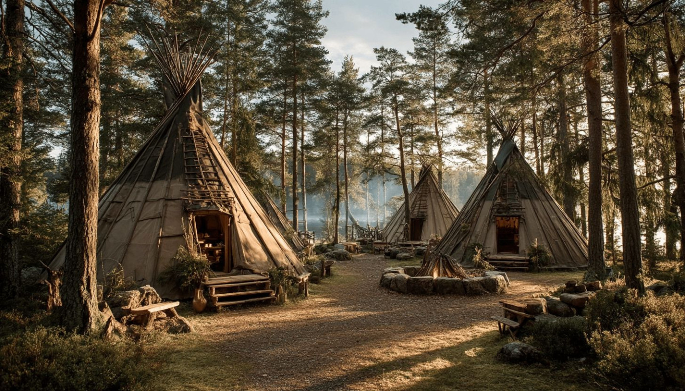 Yourtes et tipis en Scandinavie pour une expérience nordique en pleine nature